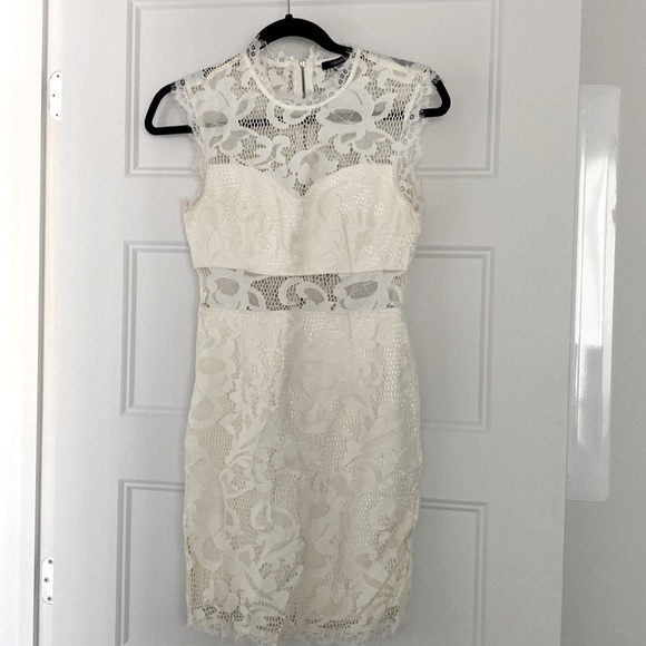 FOREVER 21 WHITE LACE DRESS - Picture 1 of 3